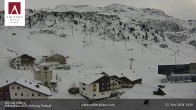 Archiv Foto Webcam Hotel Arlberghaus in Zürs mit Blick auf den Weltcuphang 09:00