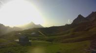 Archiv Foto Webcam Jägeralpe: Blick Biberkopf und Wartherhorn 05:00