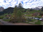 Archiv Foto Webcam Adelboden: Blick Hotel Alpina zum Weltcuphang 07:00