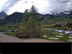 Archiv Foto Webcam Adelboden: Blick Hotel Alpina zum Weltcuphang 13:00