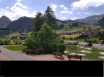 Archiv Foto Webcam Adelboden: Blick Hotel Alpina zum Weltcuphang 14:00