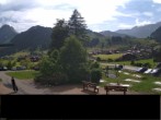Archiv Foto Webcam Adelboden: Blick Hotel Alpina zum Weltcuphang 15:00