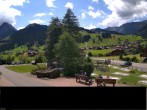 Archiv Foto Webcam Adelboden: Blick Hotel Alpina zum Weltcuphang 13:00