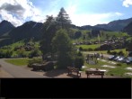 Archiv Foto Webcam Adelboden: Blick Hotel Alpina zum Weltcuphang 15:00