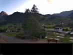 Archiv Foto Webcam Adelboden: Blick Hotel Alpina zum Weltcuphang 19:00
