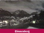 Archived image Webcam Hotel Sonnenberg Hirschegg 03:00