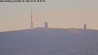 Archiv Foto Webcam Wurmberg: Nordhang / Blick zum Brocken 06:00
