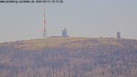 Archiv Foto Webcam Wurmberg: Nordhang / Blick zum Brocken 17:00