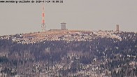 Archiv Foto Webcam Wurmberg: Nordhang / Blick zum Brocken 15:00