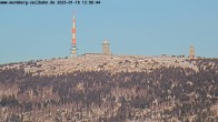 Archiv Foto Webcam Wurmberg: Nordhang / Blick zum Brocken 12:00