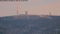 Archiv Foto Webcam Wurmberg: Nordhang / Blick zum Brocken 06:00