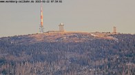 Archiv Foto Webcam Wurmberg: Nordhang / Blick zum Brocken 07:00