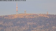 Archiv Foto Webcam Wurmberg: Nordhang / Blick zum Brocken 13:00