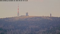 Archiv Foto Webcam Wurmberg: Nordhang / Blick zum Brocken 17:00