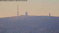 Archived image Webcam North slope / Brocken mountain 19:00