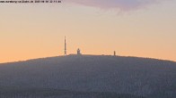 Archiv Foto Webcam Wurmberg: Nordhang / Blick zum Brocken 21:00