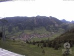 Archiv Foto Webcam Bergstation Hornbahn, Blick Bad Hindelang 17:00