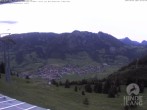 Archiv Foto Webcam Bergstation Hornbahn, Blick Bad Hindelang 19:00