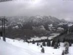 Archiv Foto Webcam Bergstation Hornbahn, Blick Bad Hindelang 07:00