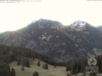 Archived image Webcam Hornbahn mountain station Hindelang 01:00