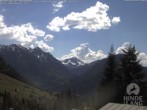 Archiv Foto Webcam Oberjoch: Blick vom Familux Resort auf die Allgäuer Hochalpen 13:00