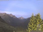Archiv Foto Webcam Oberjoch: Blick vom Familux Resort auf die Allgäuer Hochalpen 03:00