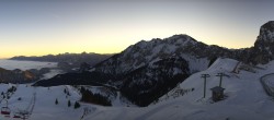 Archiv Foto Webcam Pfronten Breitenberg: Panorama Skigebiet 07:00