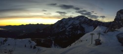 Archiv Foto Webcam Pfronten Breitenberg: Panorama Skigebiet 06:00