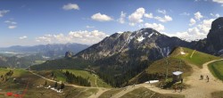 Archiv Foto Webcam Pfronten Breitenberg: Panorama Skigebiet 13:00