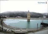 Archived image Webcam The Church Tower in the Lake Resia 10:00