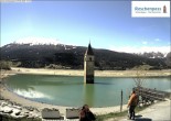Archived image Webcam The Church Tower in the Lake Resia 13:00