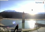 Archived image Webcam The Church Tower in the Lake Resia 19:00