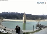 Archived image Webcam The Church Tower in the Lake Resia 11:00