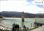 Archived image Webcam The Church Tower in the Lake Resia 15:00