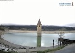 Archiv Foto Webcam Versunkener Turm im Reschensee 07:00