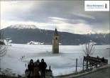 Archiv Foto Webcam Versunkener Turm im Reschensee 11:00