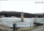 Archiv Foto Webcam Versunkener Turm im Reschensee 11:00