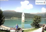 Archiv Foto Webcam Versunkener Turm im Reschensee 09:00
