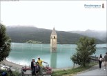 Archiv Foto Webcam Versunkener Turm im Reschensee 15:00