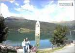 Archived image Webcam The Church Tower in the Lake Resia 09:00
