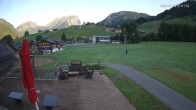 Archived image Webcam Schoppernau: View from Hotel Schrannen-Hof 06:00
