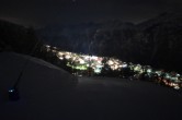 Archiv Foto Webcam Dorf Grächen - Talabfahrt 23:00