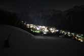 Archiv Foto Webcam Dorf Grächen - Talabfahrt 23:00