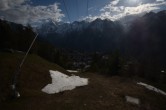 Archiv Foto Webcam Dorf Grächen - Talabfahrt 17:00
