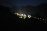 Archiv Foto Webcam Dorf Grächen - Talabfahrt 23:00