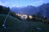 Archived image Webcam Grächen village 03:00