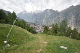 Archiv Foto Webcam Dorf Grächen - Talabfahrt 11:00