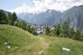 Archived image Webcam Grächen village 13:00