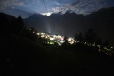 Archiv Foto Webcam Dorf Grächen - Talabfahrt 23:00