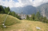 Archiv Foto Webcam Dorf Grächen - Talabfahrt 11:00